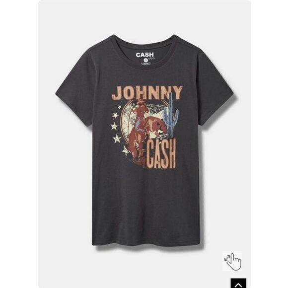 Torrid Graphic T Shirt  Johnny Cash Womens 2X Plus - Picture 1 of 3
